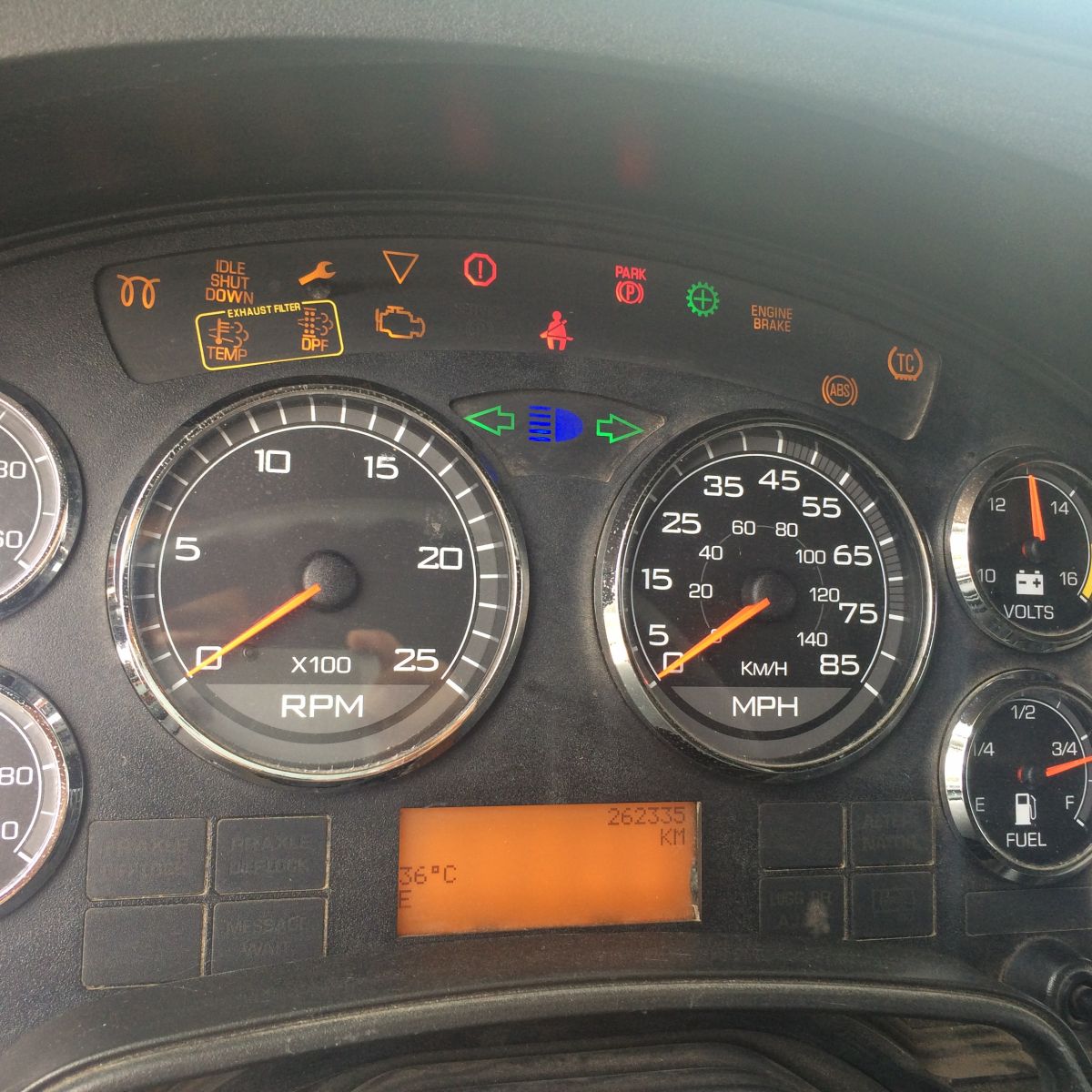 Kiểm tra hiển thị trên đồng hồ taplo